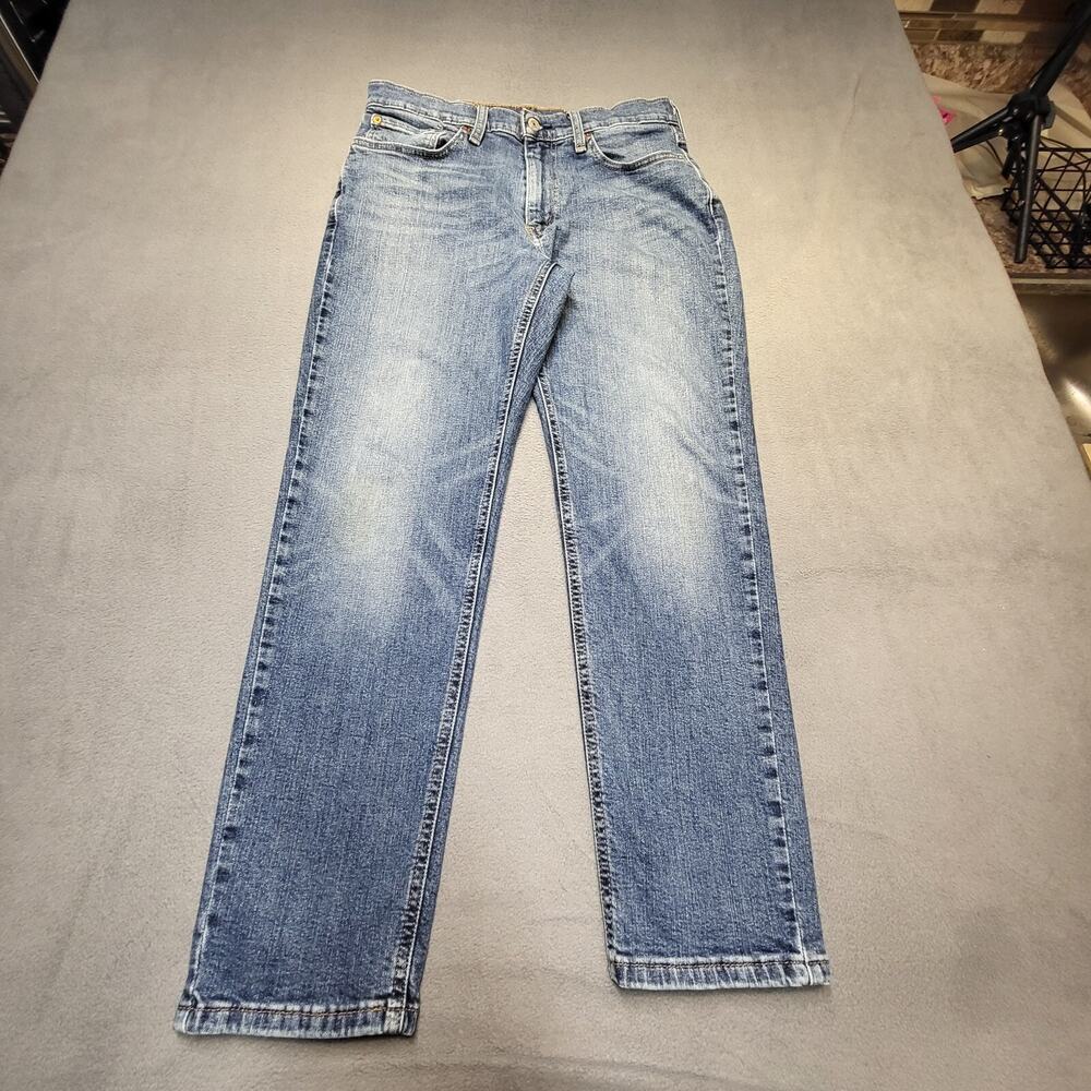 Levis 531 Men Jeans 31x28 Blue Denim Athletic Slim Fit Straight Distressed Denim